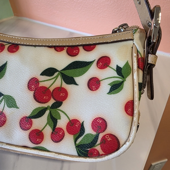Vintage Y2K Xoxo Cherry Print Women's Handbag Mini Shoulder Bag Summer Girlie - Picture 5 of 16